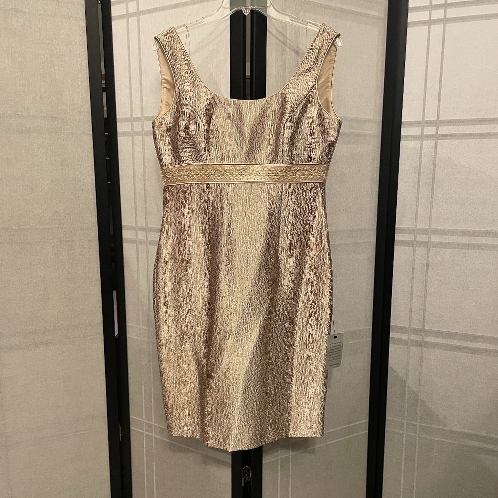 Adrianna Papell Gold Cocktail Dress